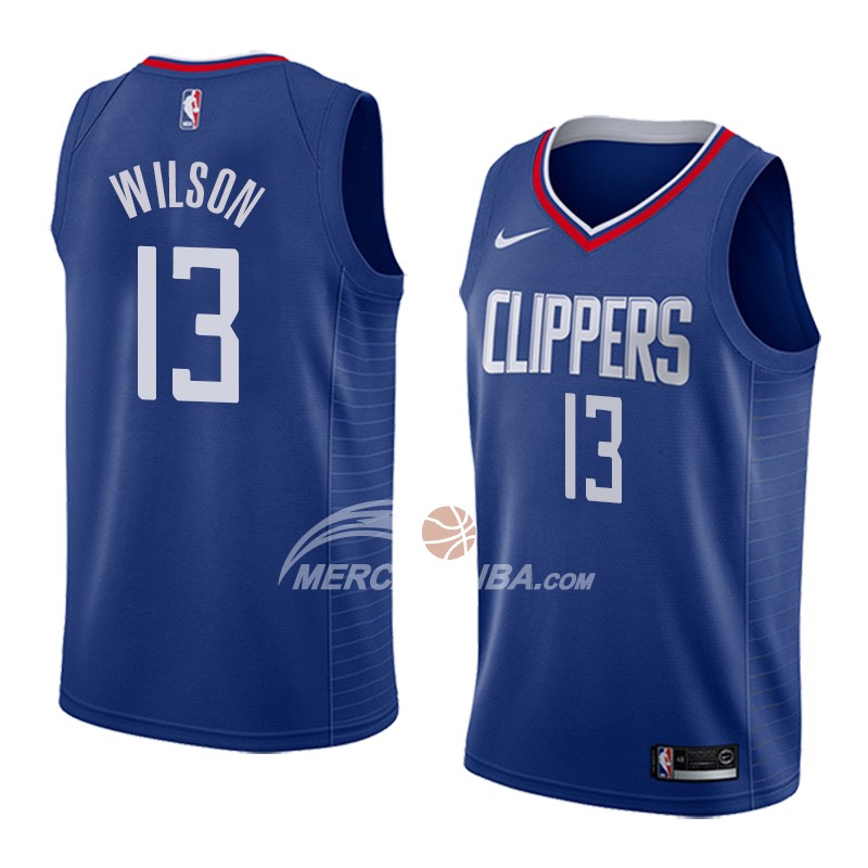 Maglia Los Angeles Clippers Jamil Wilson Icon 2018 Blu